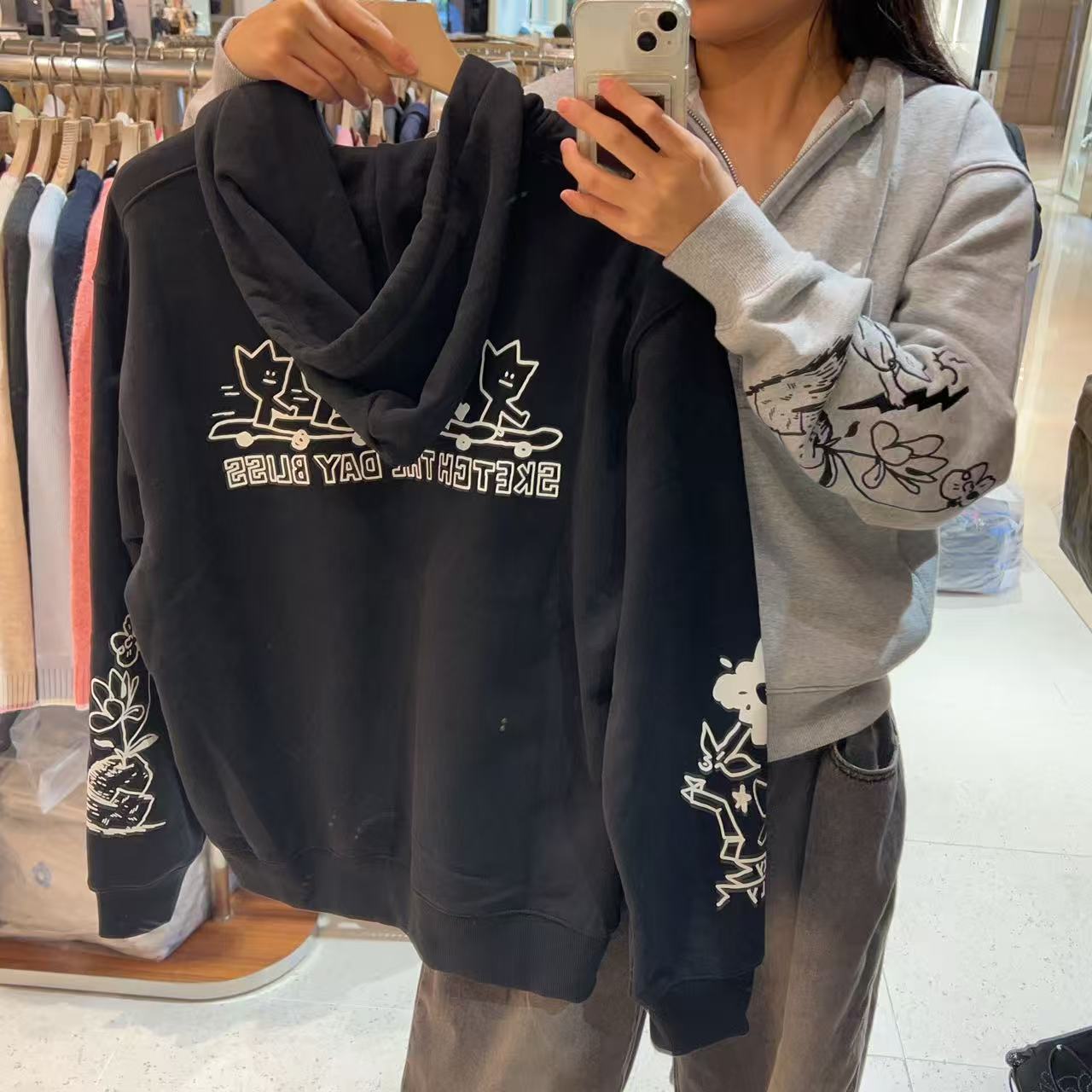 韓國 Wacky Willy Graffiti graphic hooded sweatshirt【WW029】