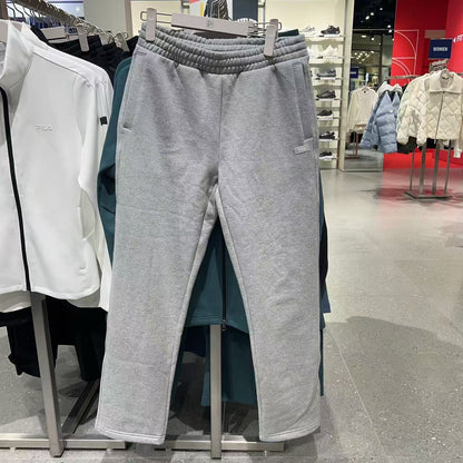 韓國 FILA Unisex Fleece Basic Straight Pants【FA043】