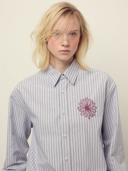 韓國 Mardi Mercredi Cotton Shirt Stripe【MM156】