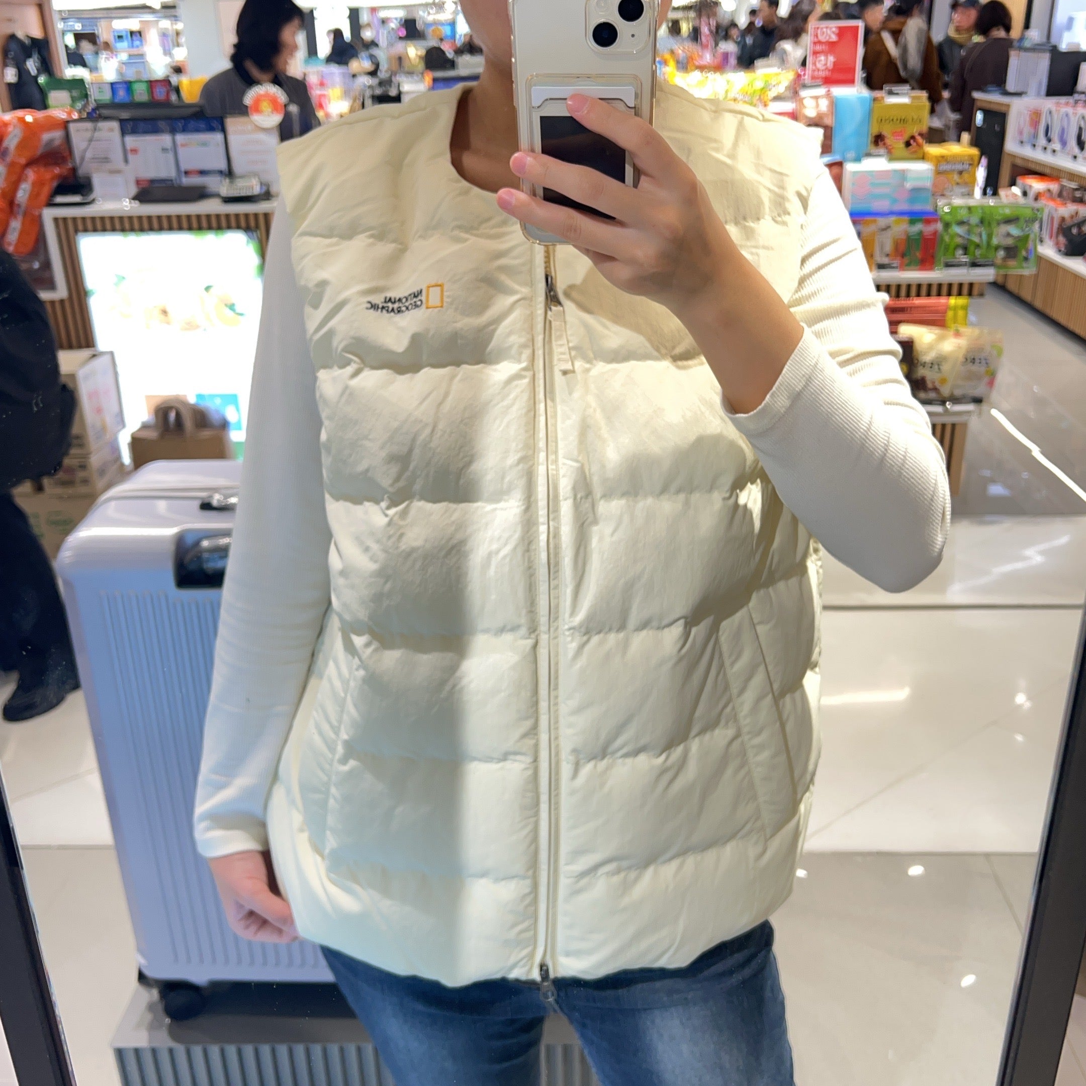 韓國 National Geographic 男女同款 HERON 輕量 羽絨背心 (鵝絨)【NG014】