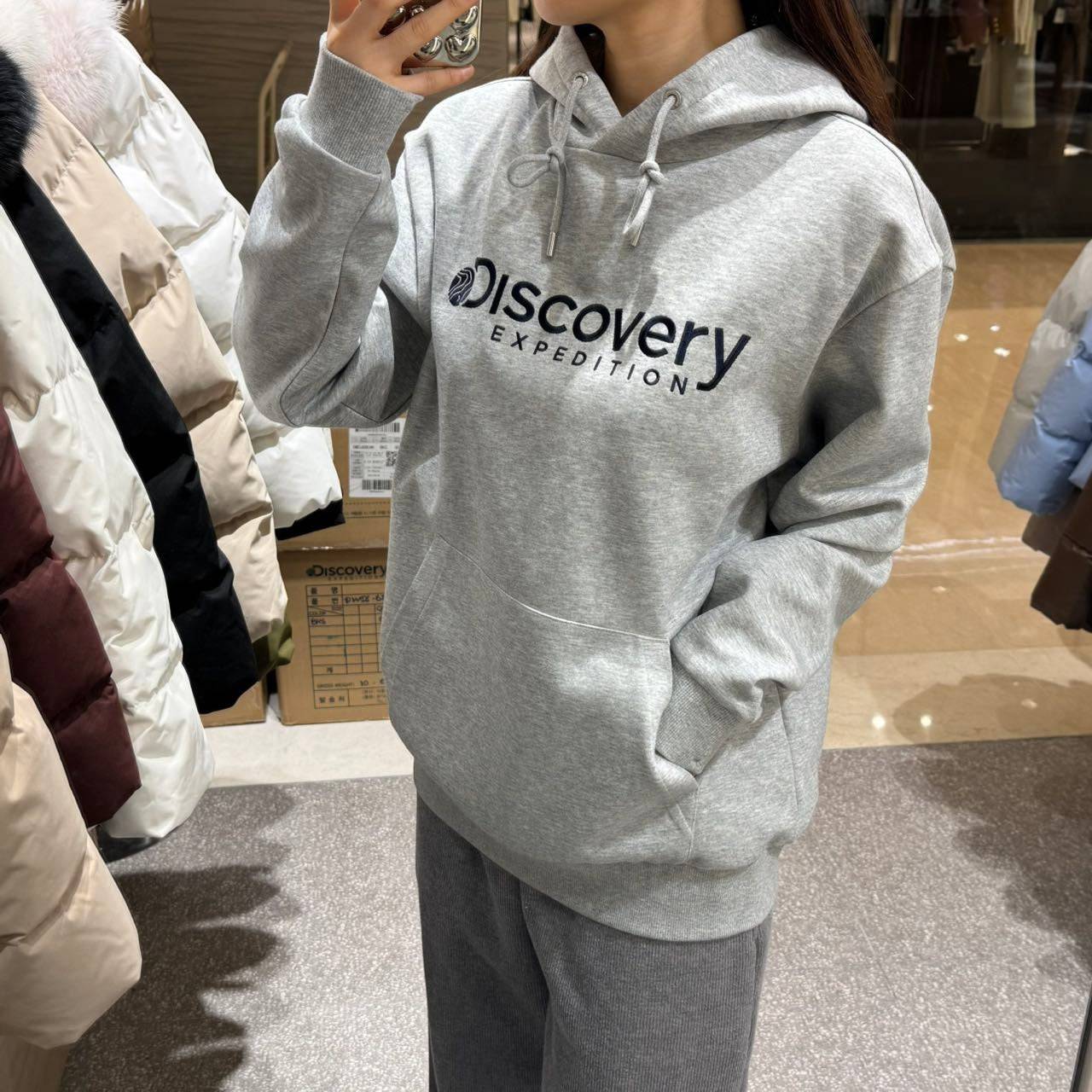 韓國 Discovery LOGAN Hoodie【DY015】 - STT Mall HK 靚太網購