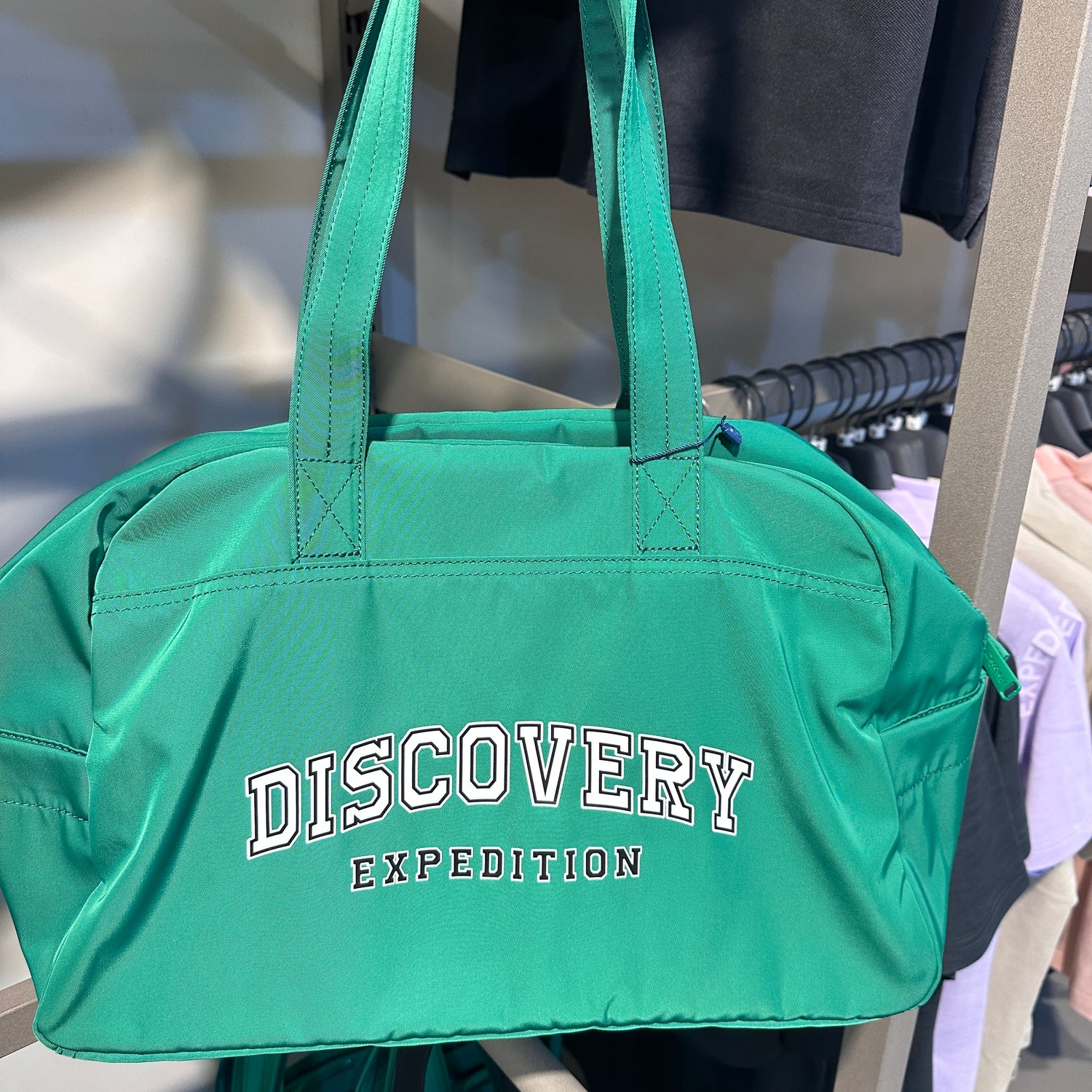 韓國 Discovery Varsity Logo Boston Bag【DY141】