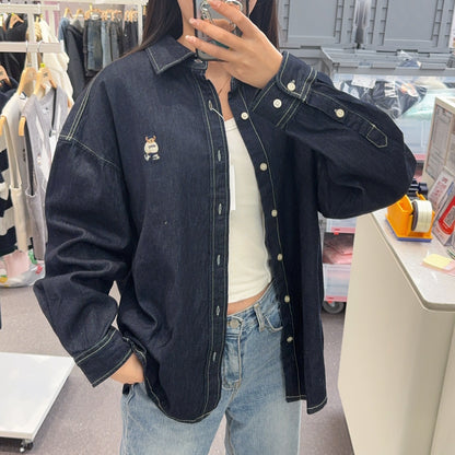 韓國 SPAO Denim Overfit Shirt【SP066】