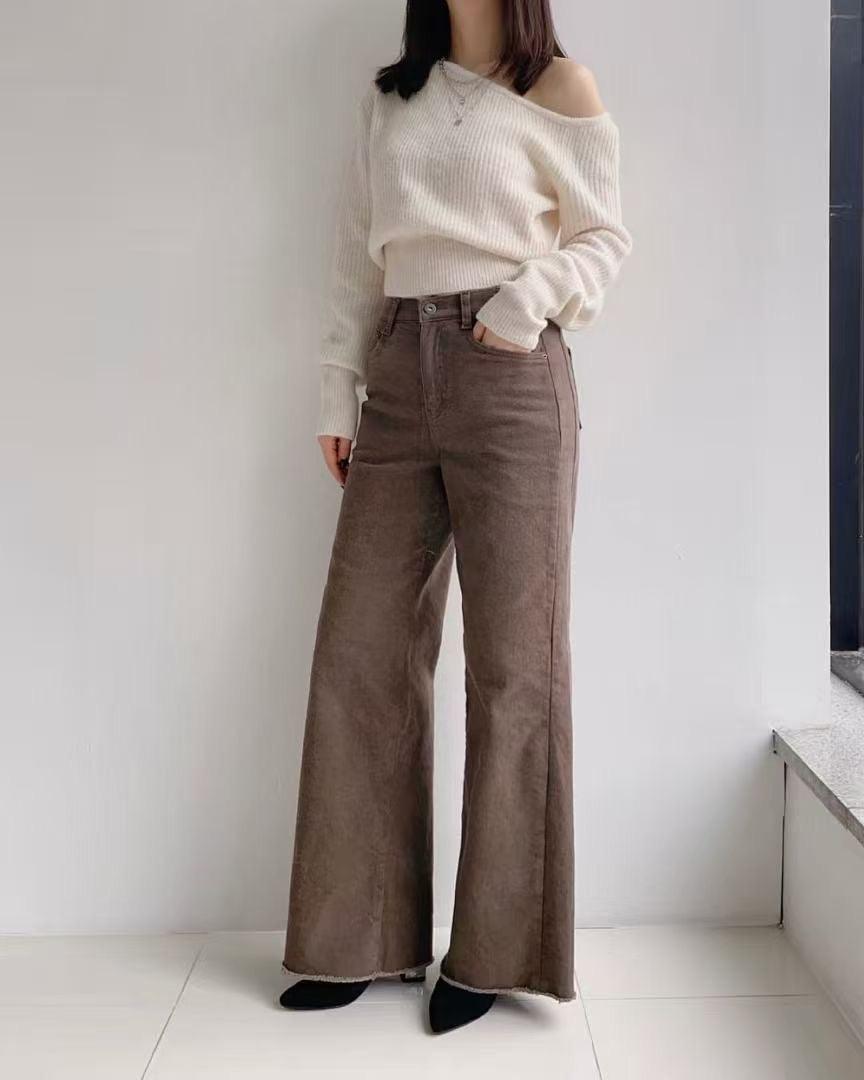 韓國 HowLuk 牛仔褲 刷薄毛  (冬季款)【H264】