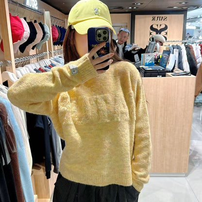 韓國 Satur Fleece Crew Neck Knit【SR176】