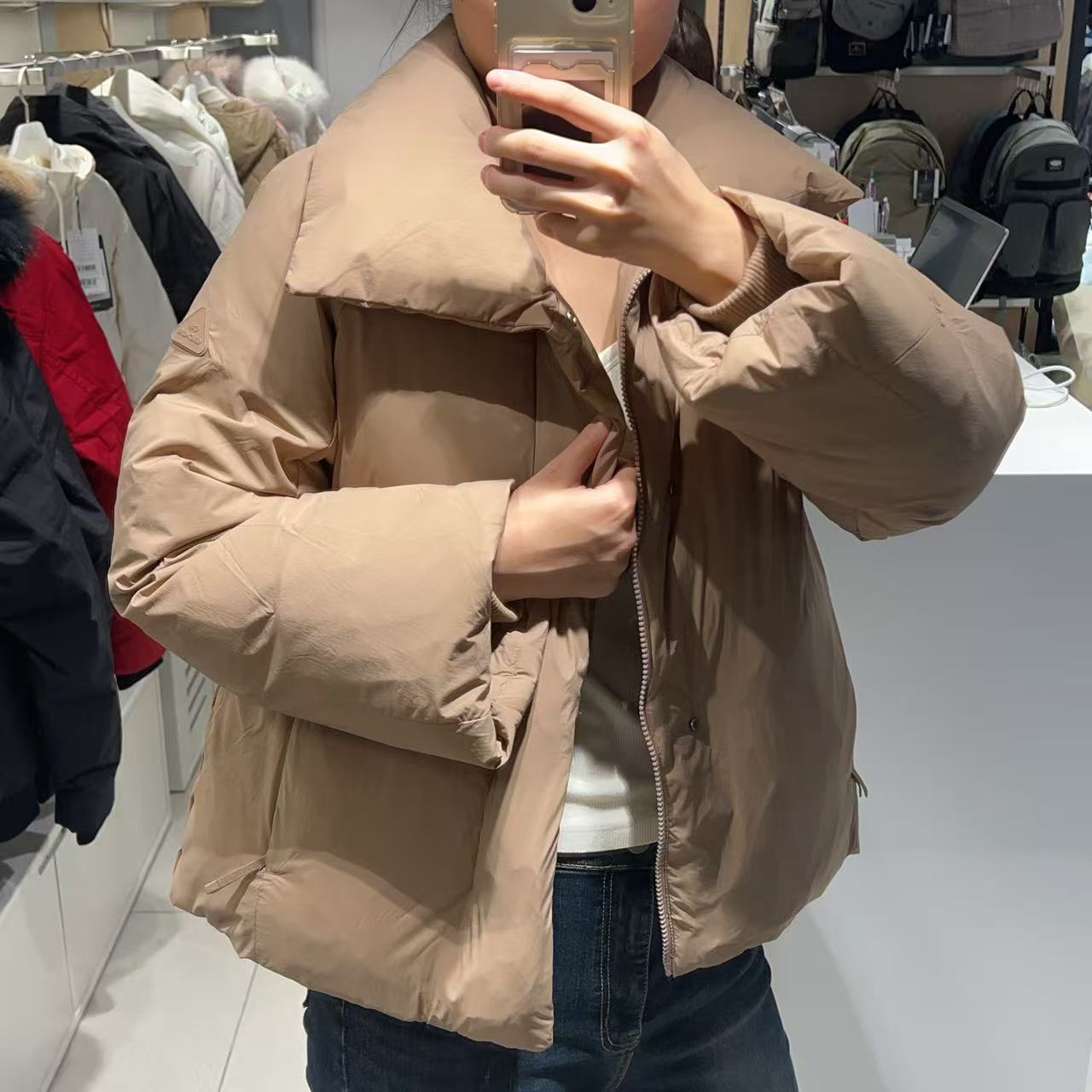 韓國 Eider Women's Cashmere Short Coat Down Jacket【ER113】