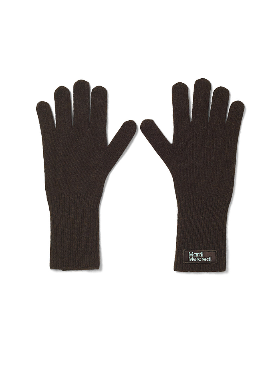 韓國 Mardi Mercredi Wool Glove Square Logo【MM218】