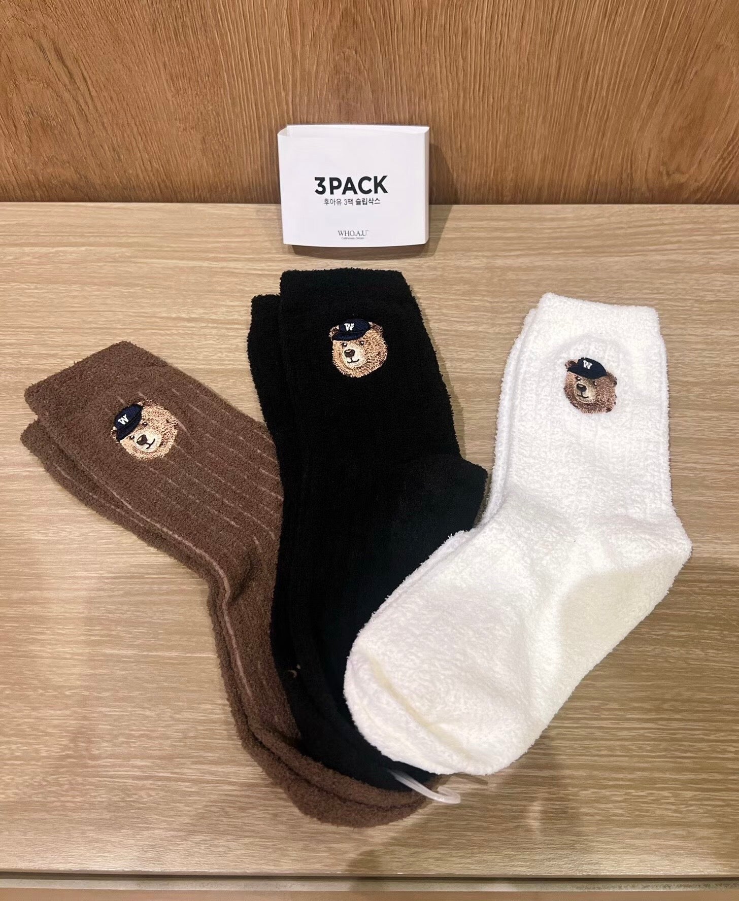 韓國 WhoAU [3PACK] Steve Sleep Socks【WA067】