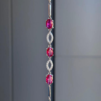 日本直送 戴妃款紅寶石手鍊【JS361】