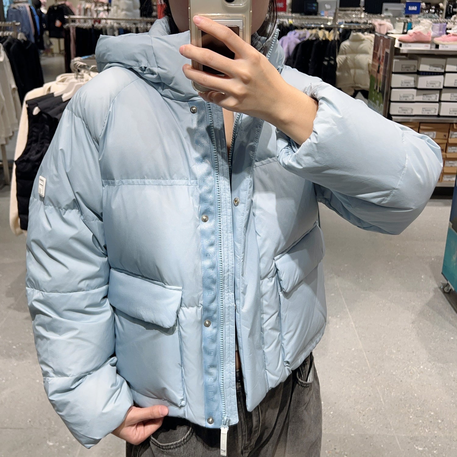 韓國 FILA Ripstop Pocket Hooded Down (鵝絨)【FA007】