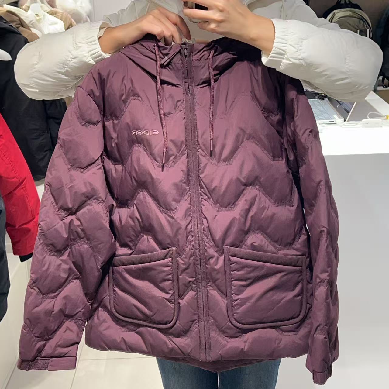 韓國 Eider Women's Slim Hoodie Blend Down Jacket (鵝絨)【ER086】