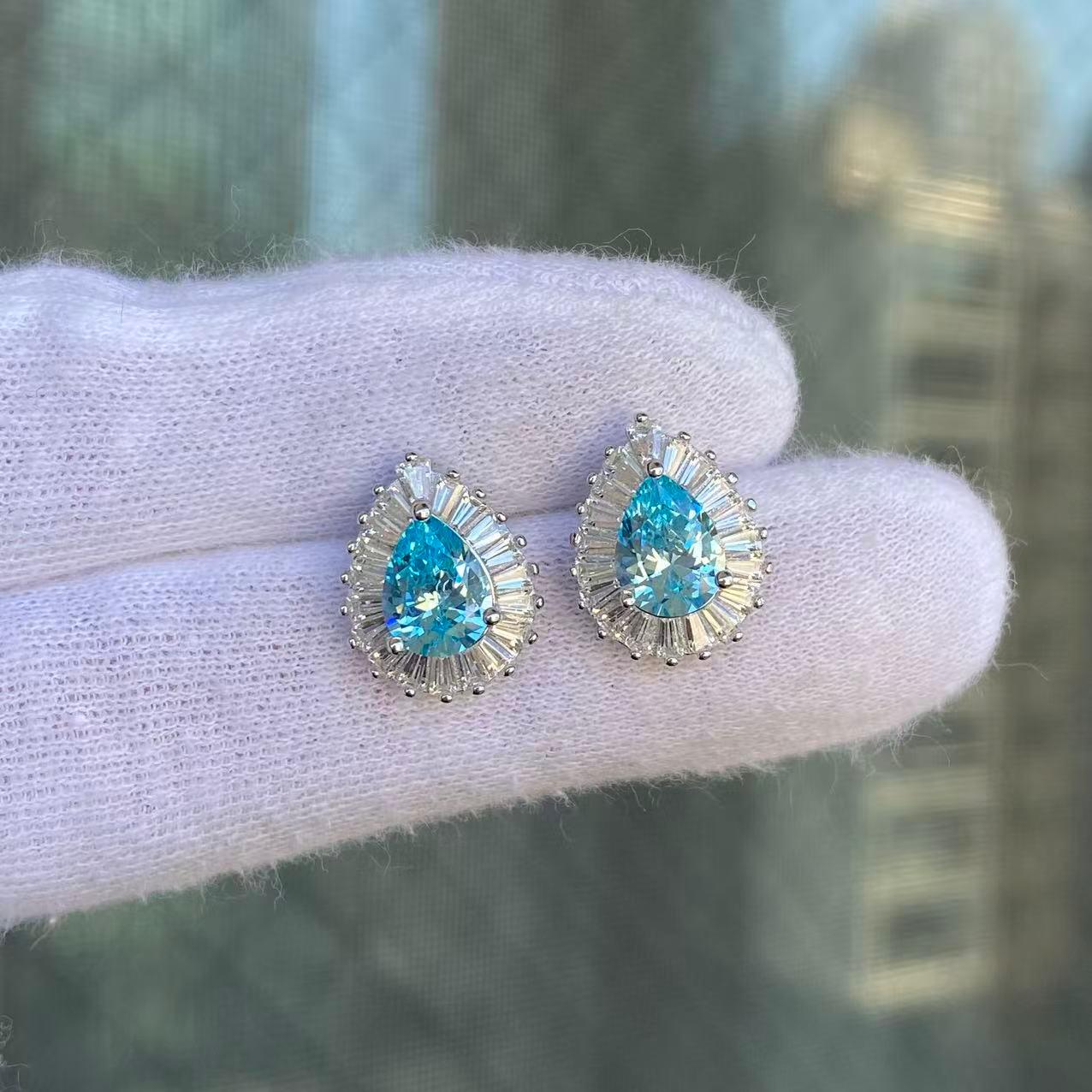 日本直送 海藍寶閃石耳飾【JS380】