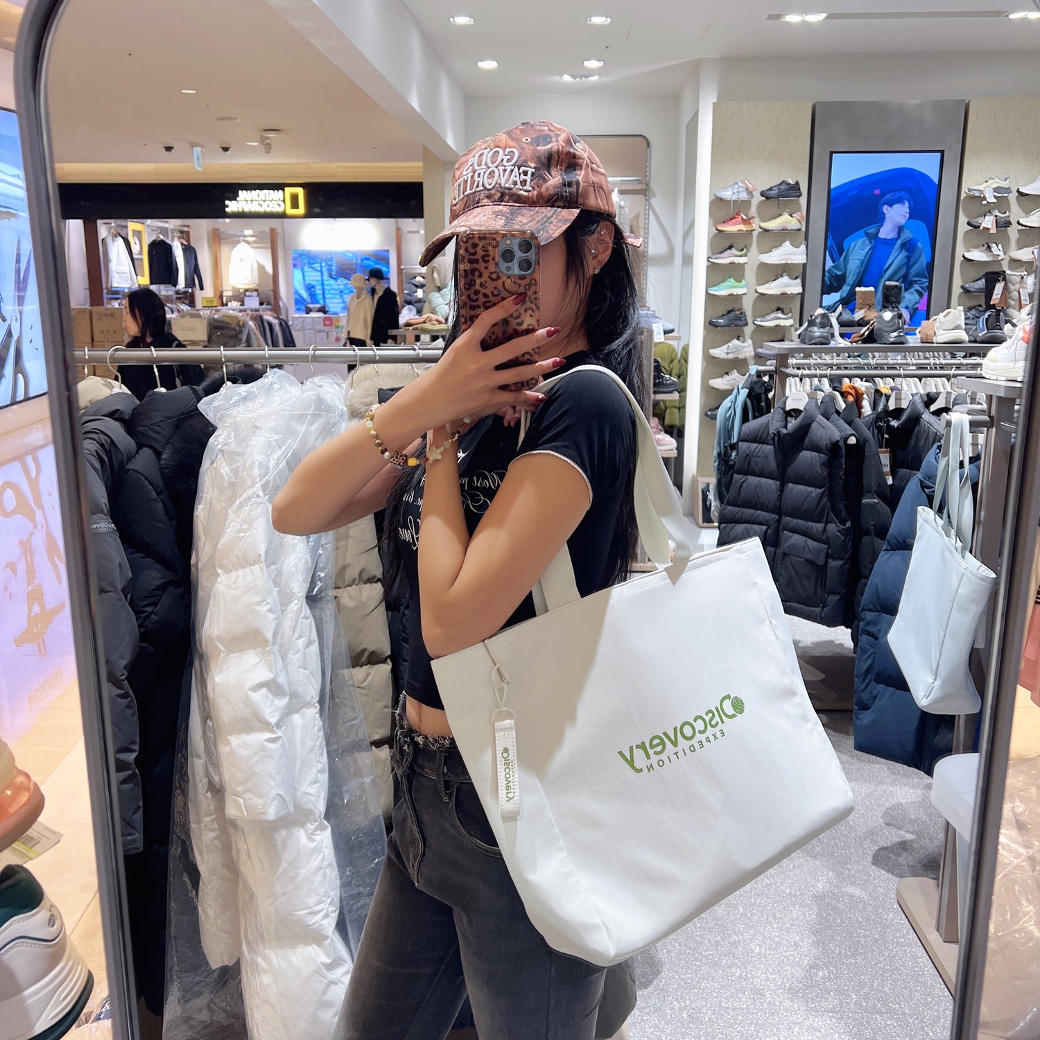 韓國 Discovery Athleisure Large Shopper Bag【DY108】