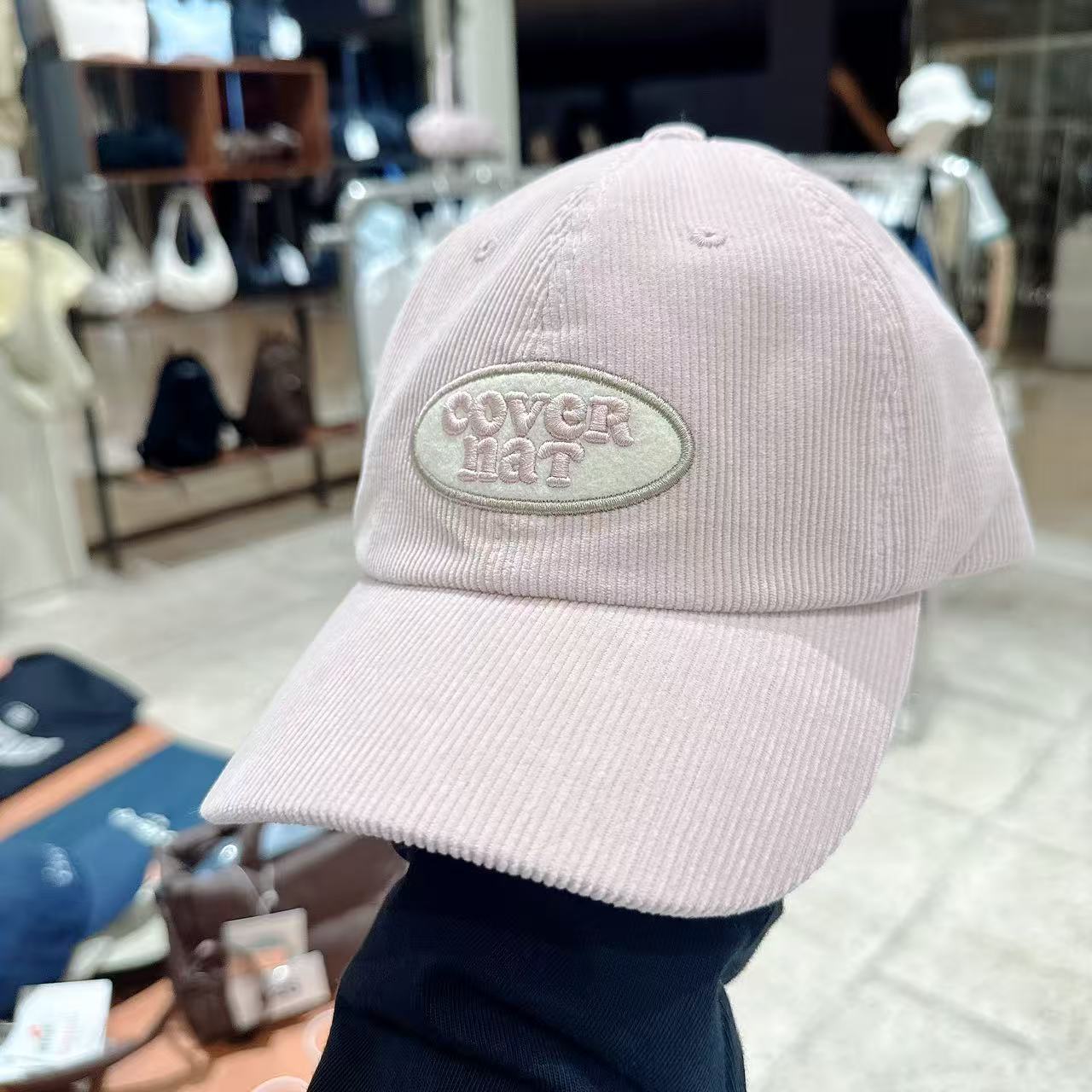 韓國 Covernat Cloverheart Corduroy Wappen Ball Cap【CO080】