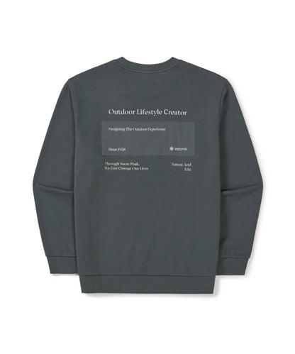 韓國 Snowpeak Land Lettering Woven Patch Sweatshirt【SN094】