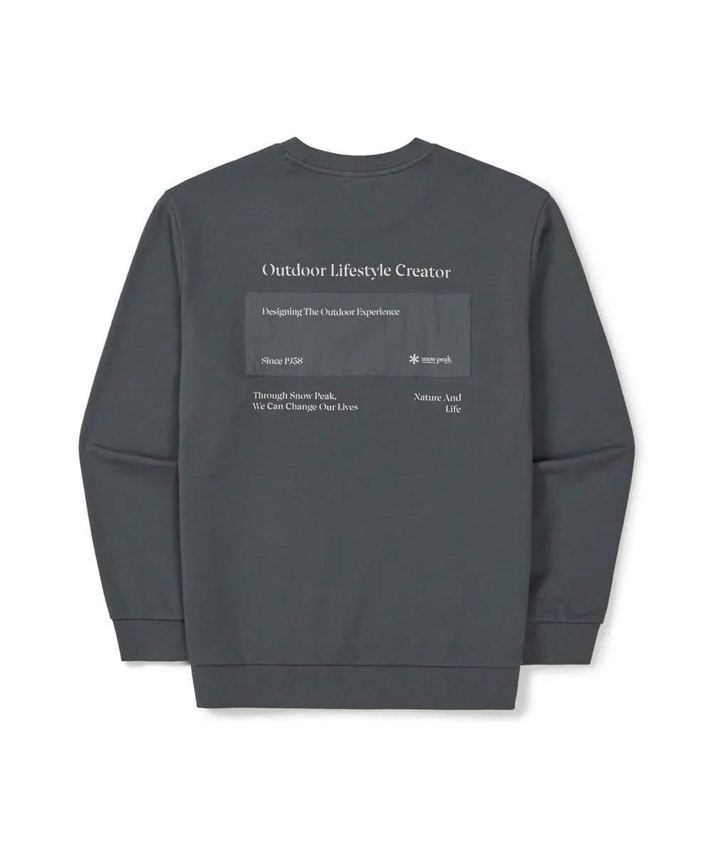 韓國 Snowpeak Land Lettering Woven Patch Sweatshirt【SN094】