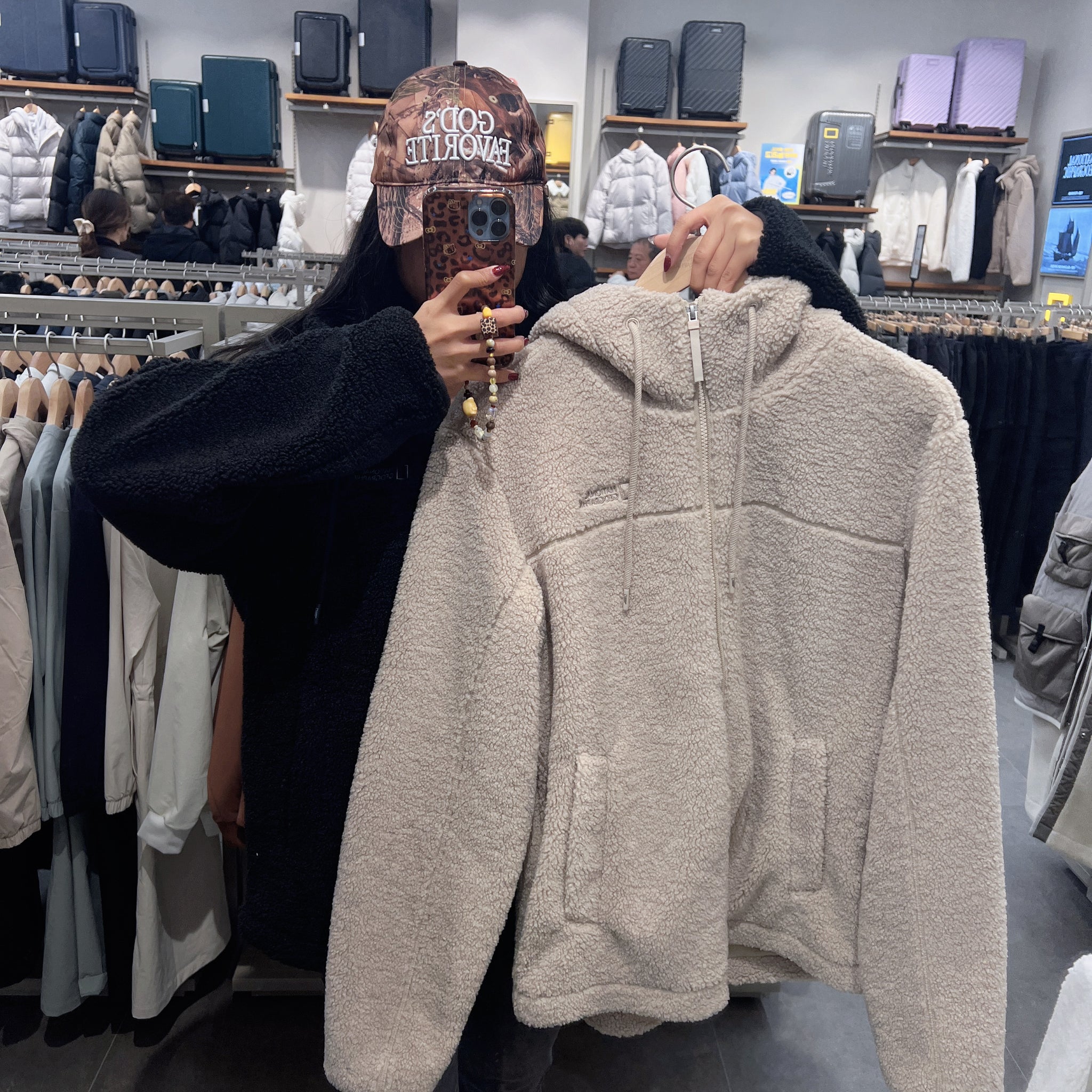 韓國 National Geographic Kotoni Hoodie Fleece Jacket【NG189】