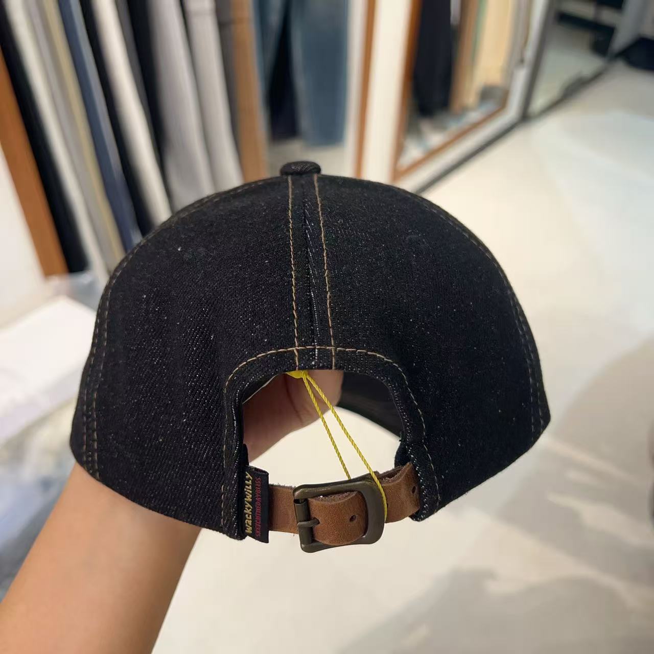 韓國 Wacky Willy Typo Denim Ball Cap【WW044】