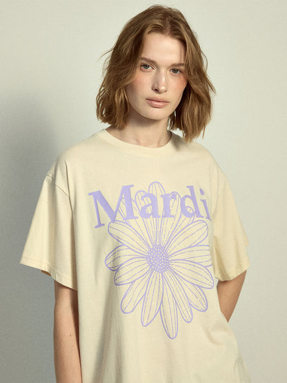 韓國 Mardi Mercredi TSHIRT FLOWERMARDI【MM032】