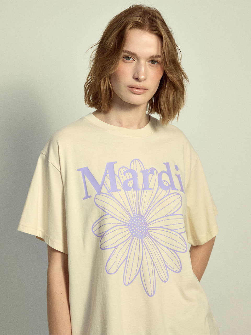 韓國 Mardi Mercredi TSHIRT FLOWERMARDI【MM032】