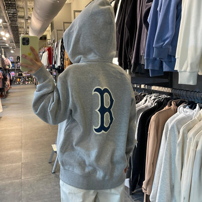 韓國 MLB Basic Big Logo Fleece Hooded Zip-Up 【MB042】 - STT Mall HK 靚太網購