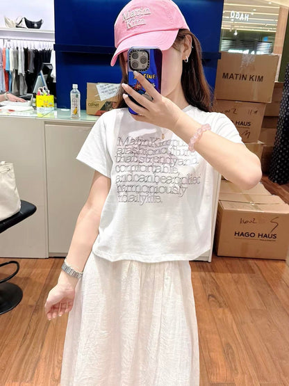 韓國 MK Crop T-Shirt【MK003】