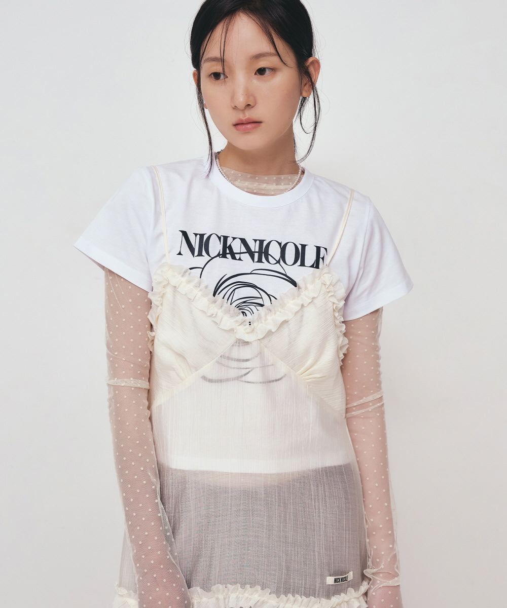 韓國 Nick Nicole Rose Signature Crop Top【NK024】