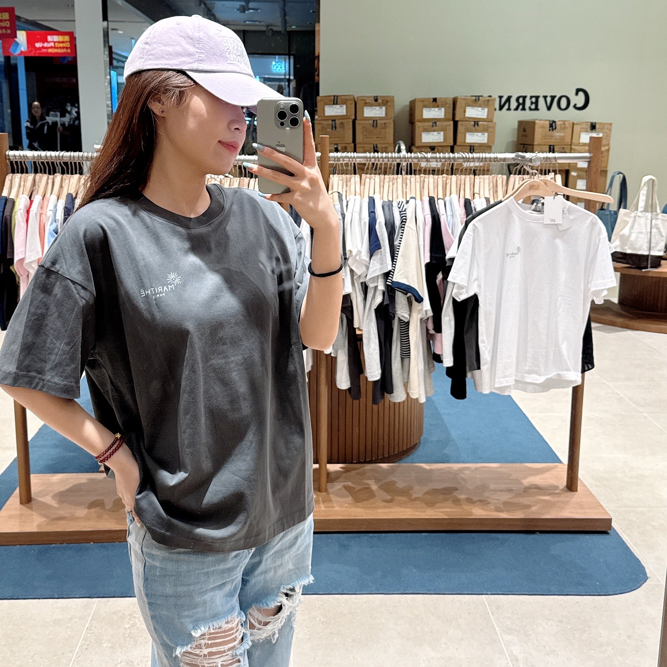 韓國 Marithe Francois Girbaud PARIS GRAPHIC OVERSIZED T-SHIRTS【MF582】