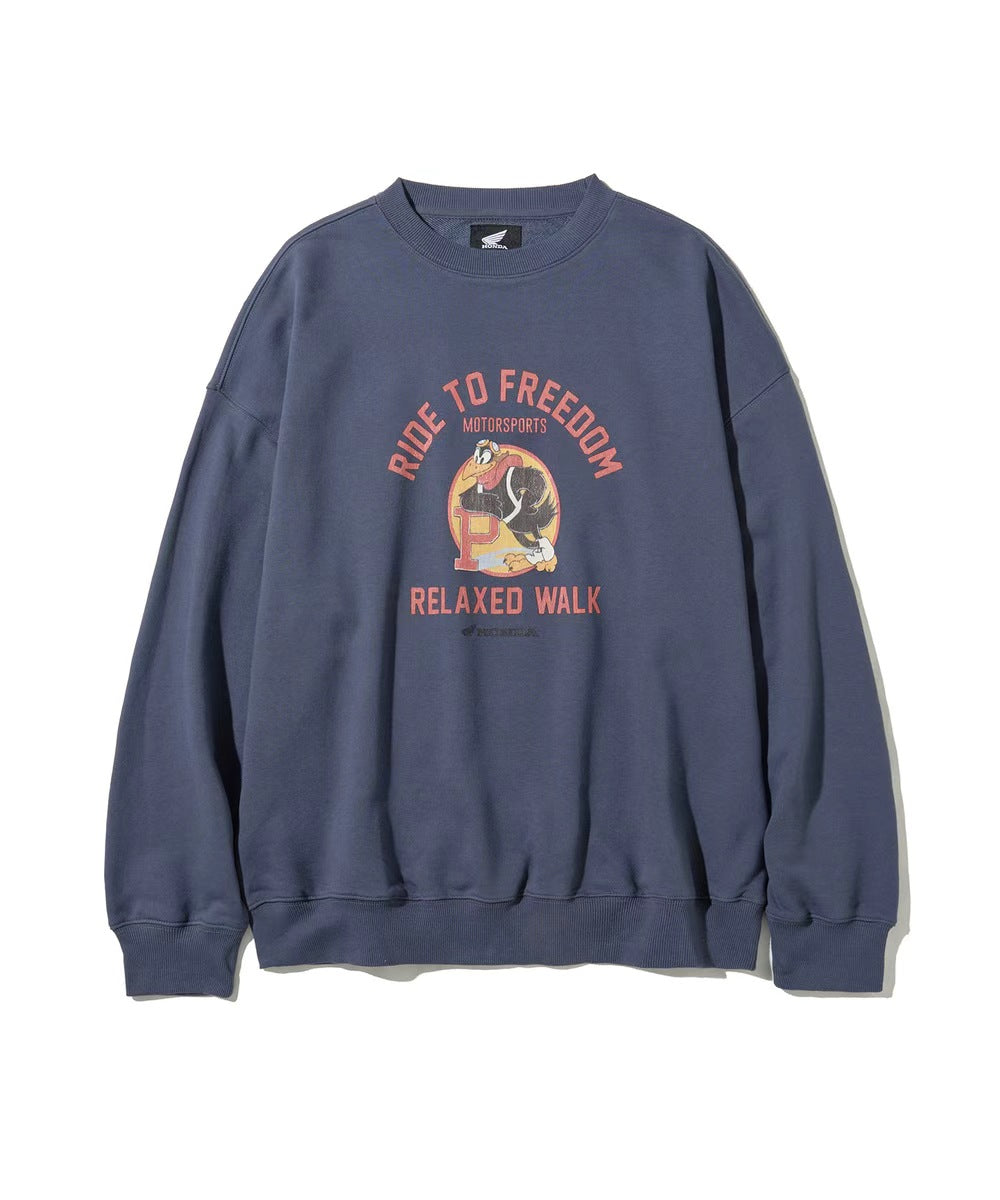 韓國 Honda Vintage Graphic Sweat Shirt【HA002】