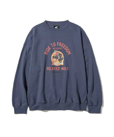 韓國 Honda Vintage Graphic Sweat Shirt【HA002】