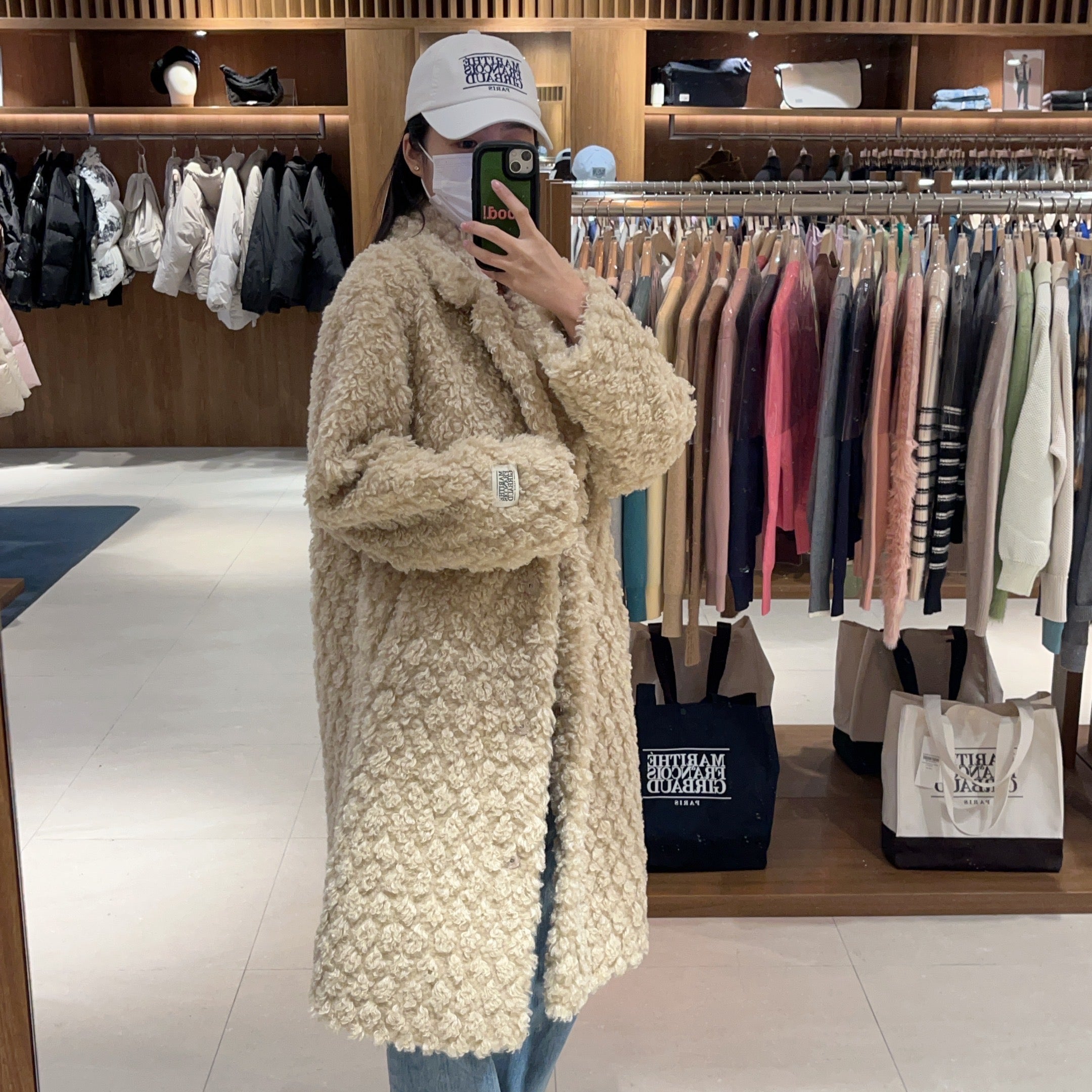 韓國 Marithe Francois Girbaud W NU WEEK FAUX FUR COAT 【MF245】