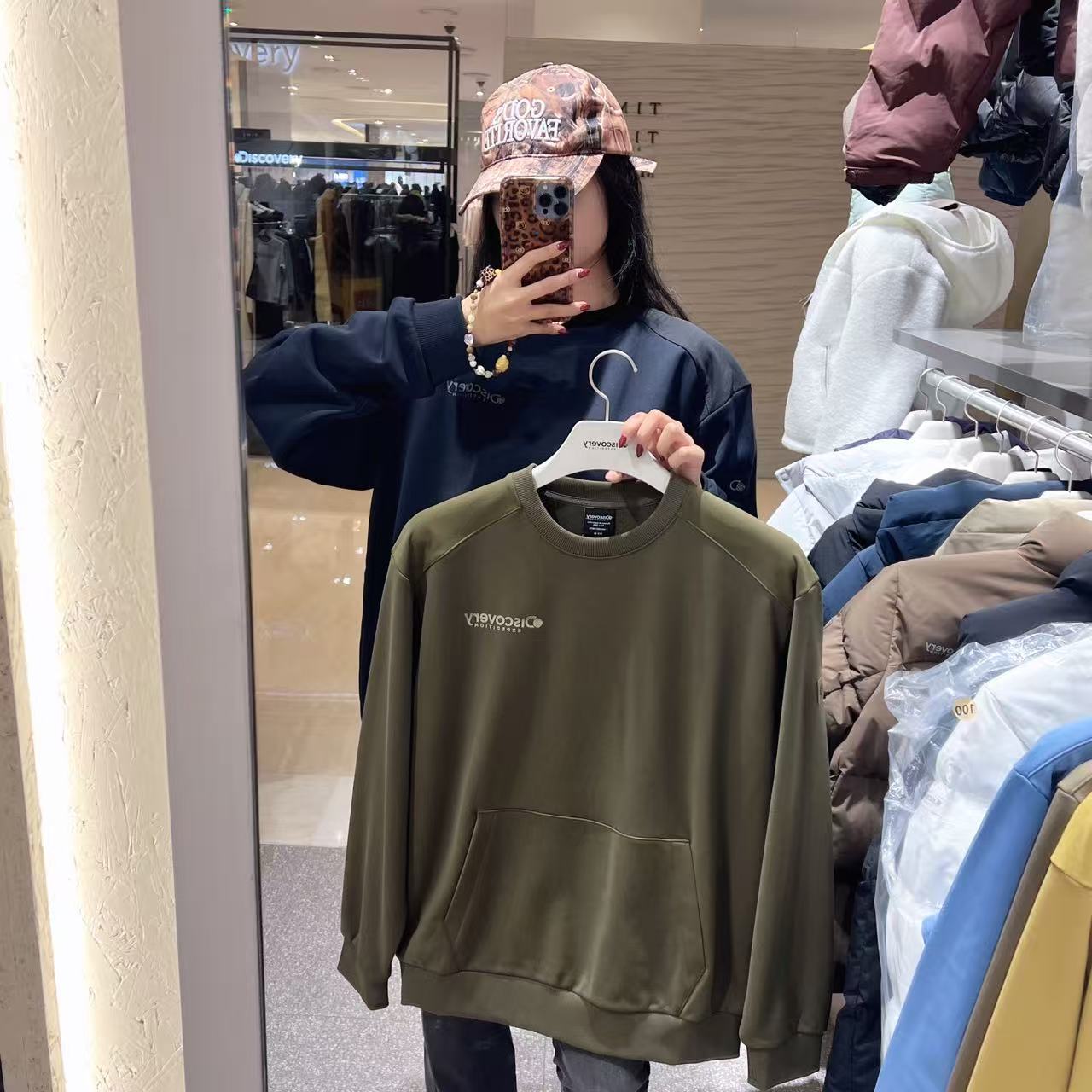 韓國 Discovery Small Logo Graphic Long Sleeves【DY094】