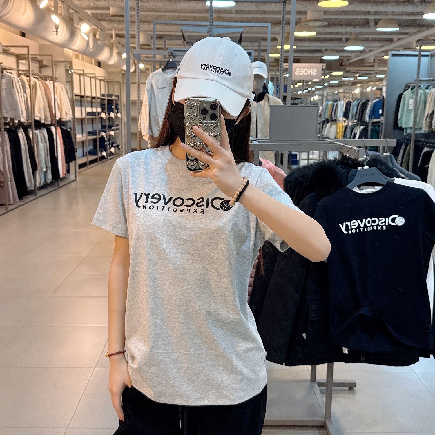 韓國 Discovery Freshvent Logan Big Logo Short Sleeve T-Shirt【DY107】