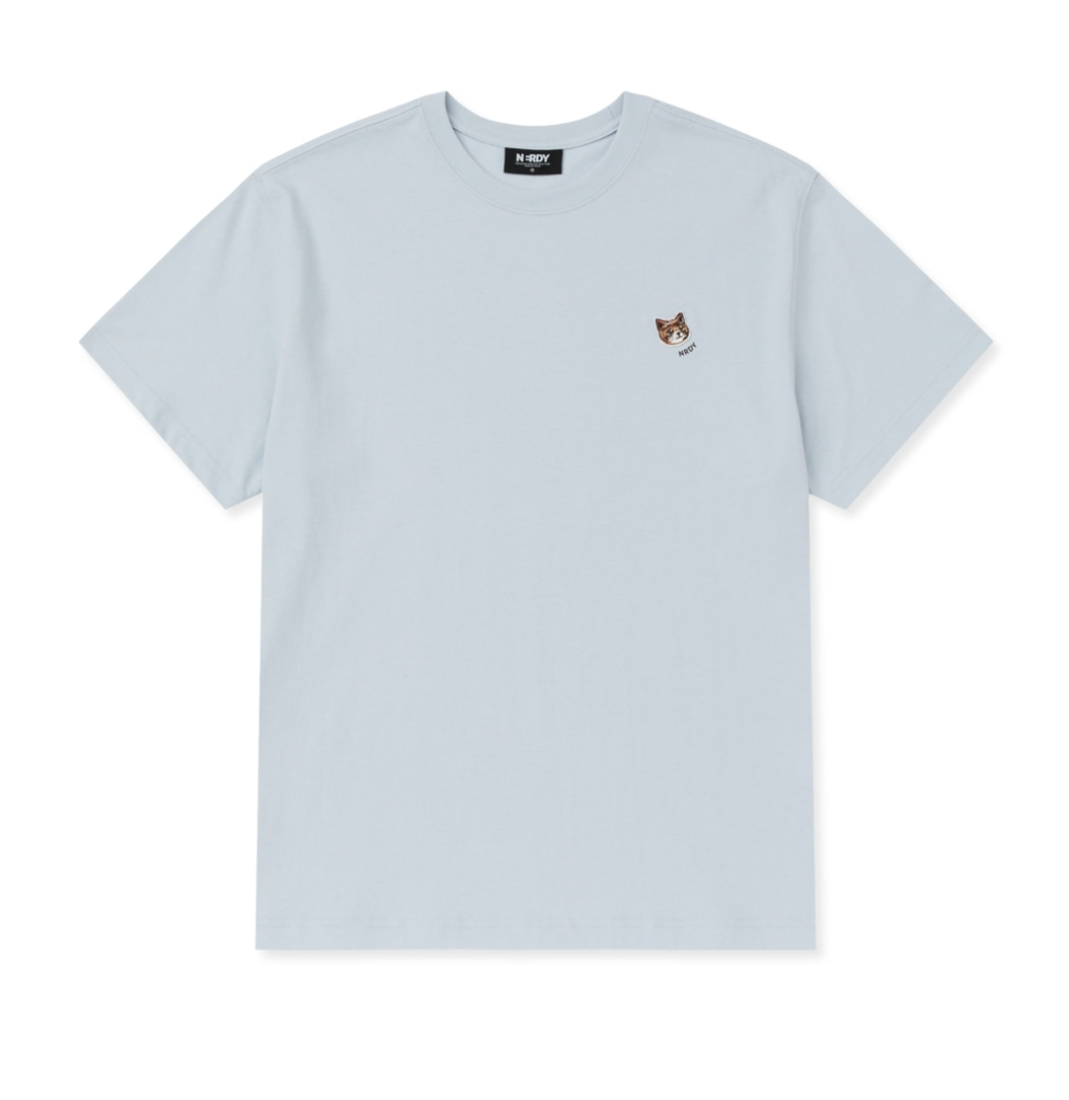 韓國 Nerdy Handsome Cat Wappen S/S T-Shirt【NY018】