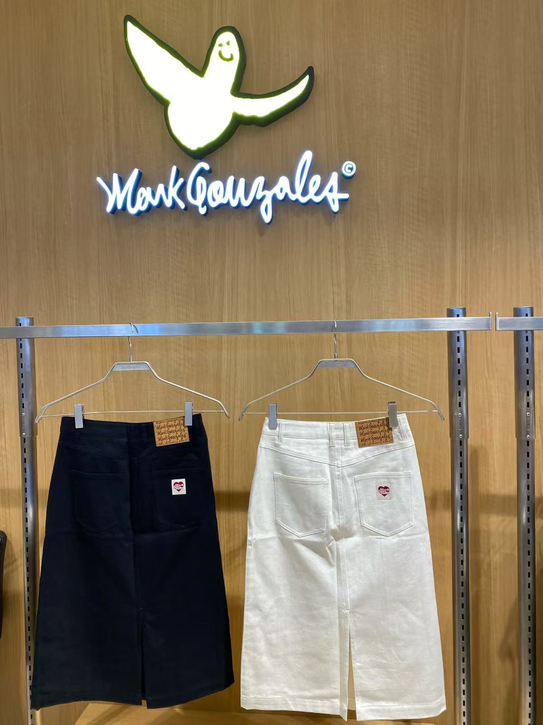 韓國 Mark Gonzales Women's Cotton Mid Skirt【MG138】