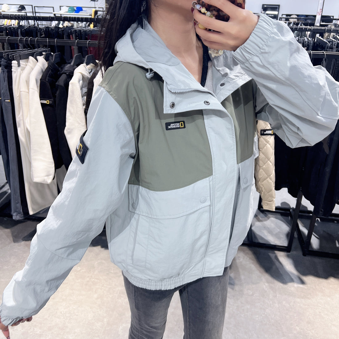 韓國 National Geographic Capra Windbreaker Hooded Jumper【NG091】