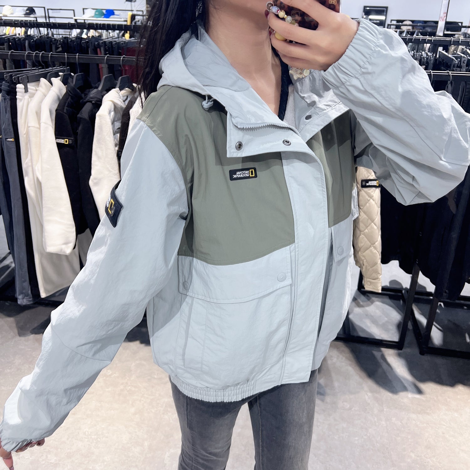 韓國 National Geographic Capra Windbreaker Hooded Jumper【NG091】