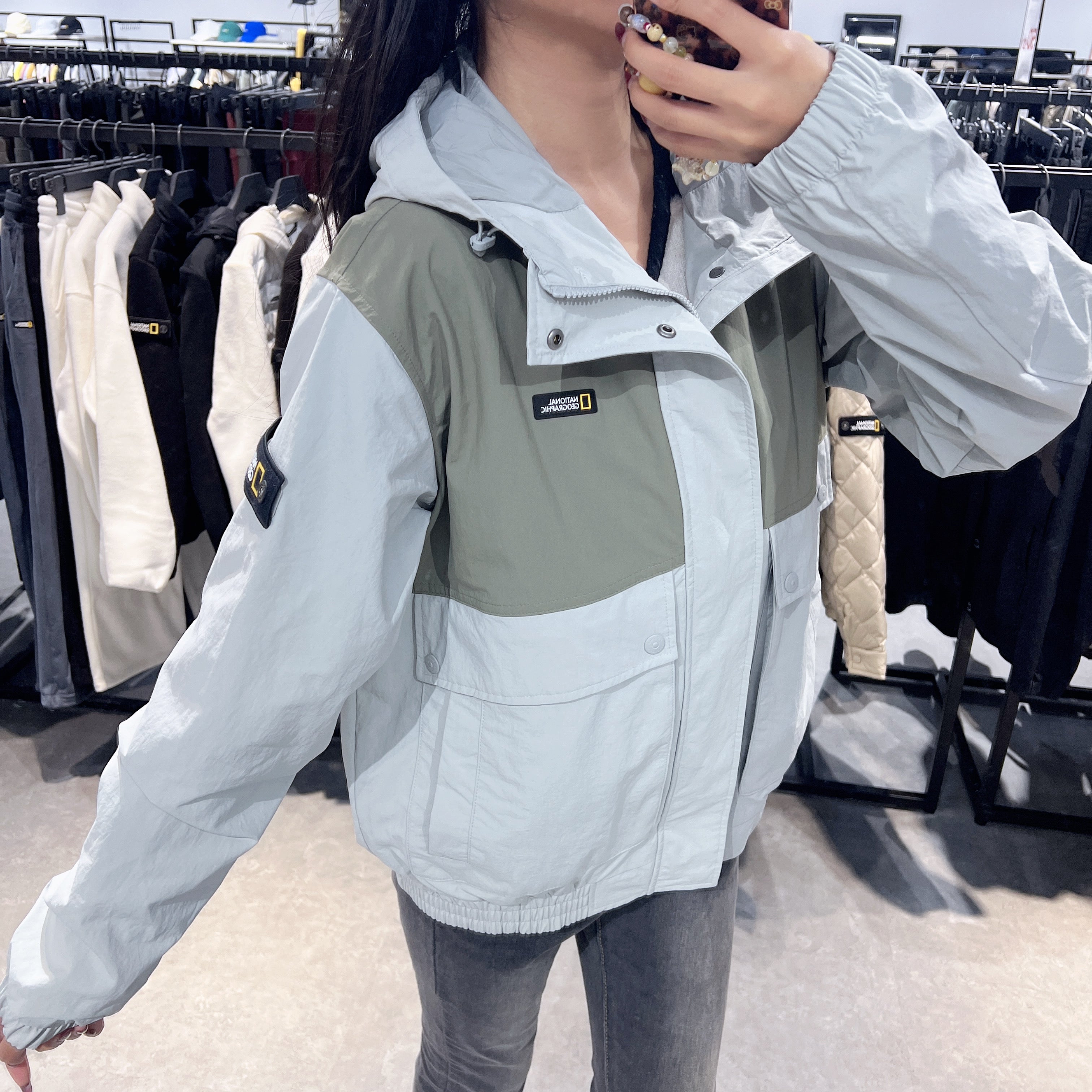 韓國 National Geographic Capra Windbreaker Hooded Jumper【NG091】