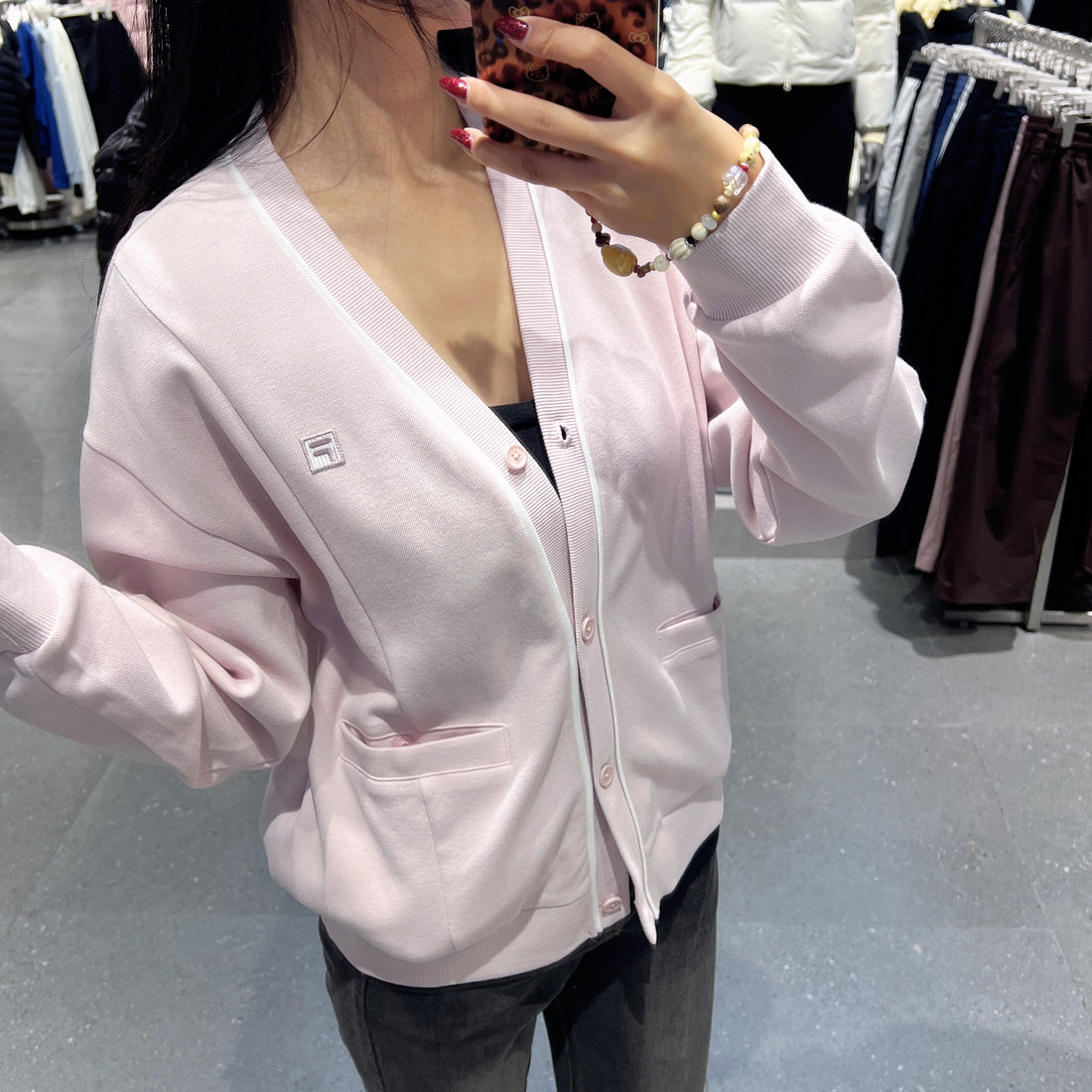 韓國 FILA Tennis Pique Sports Cardigan【FA113】