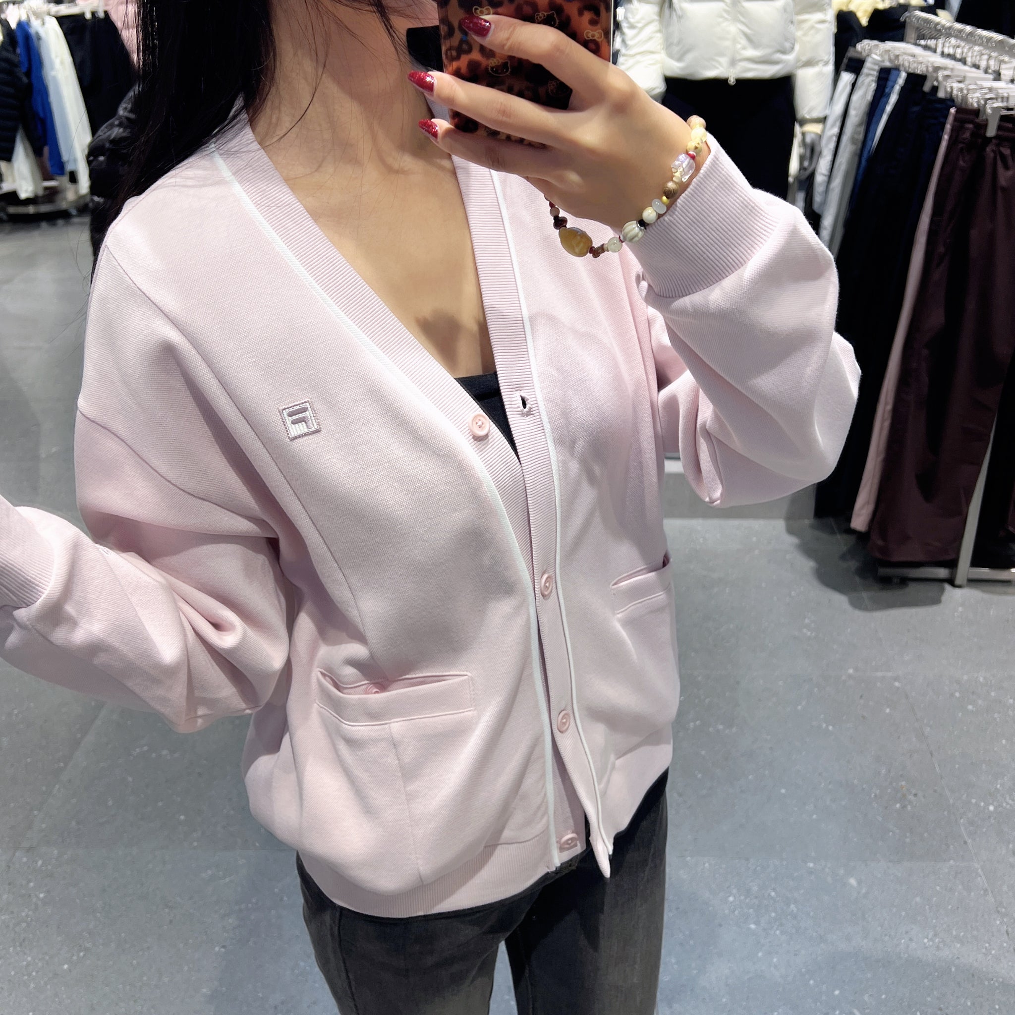 韓國 FILA Tennis Pique Sports Cardigan【FA113】