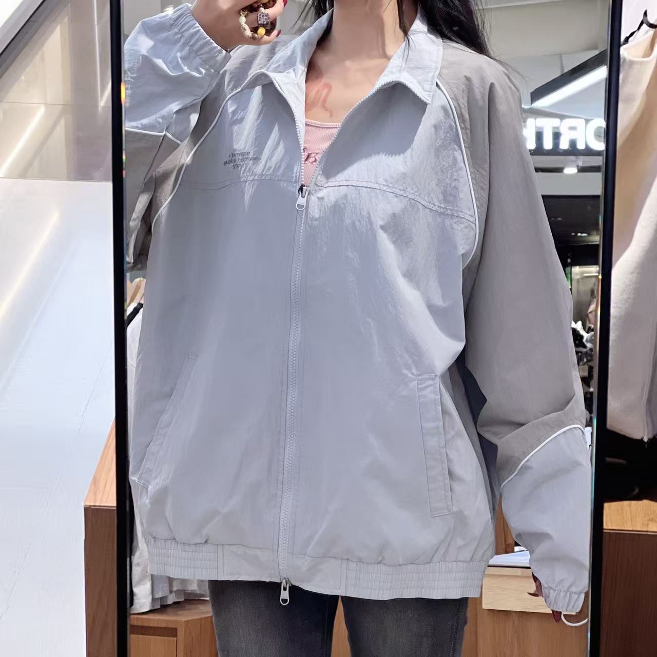 韓國 Marithe Francois Girbaud Color-Block Highneck Windbreaker【MF646】