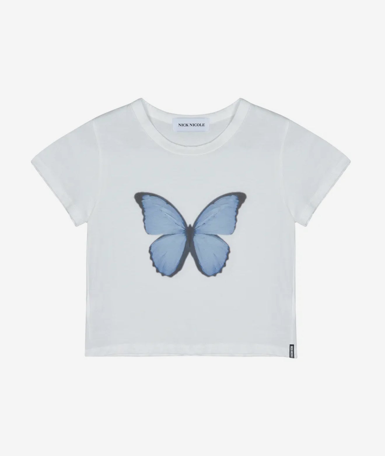 韓國 Nick Nicole Butterfly Soft Coloring Crop Top【KR006】
