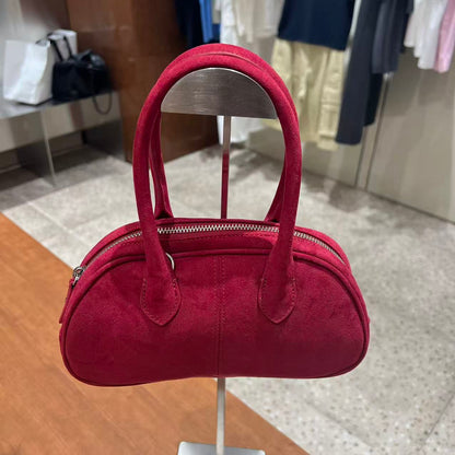 韓國 Covernat Cloverheart Classic Suede Tote Bag【CO010】