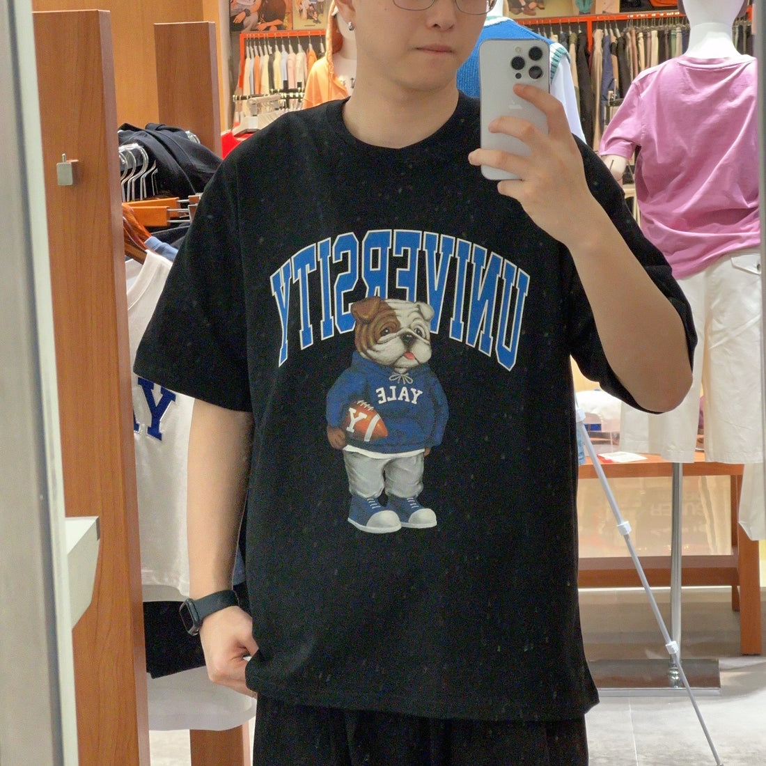 韓國 Yale UNIVERSITY DAN T-SHIRT【YA005】