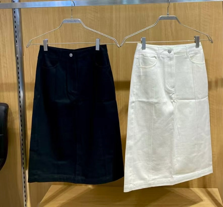 韓國 Mark Gonzales Women's Cotton Mid Skirt【MG138】