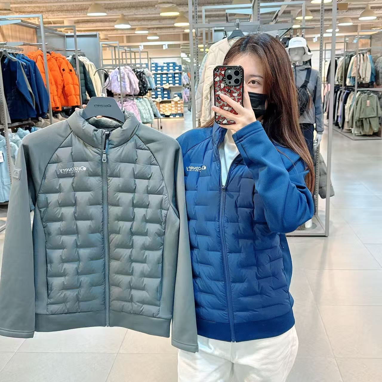 韓國 Discovery Leighton Tube Goose Down Lightweight Padding (鵝絨)【DY139】