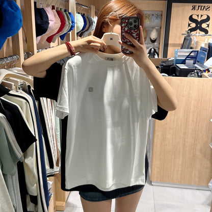 韓國 Satur Small Embroidered Logo Short Sleeve T-Shirts 2Packs【SR119】
