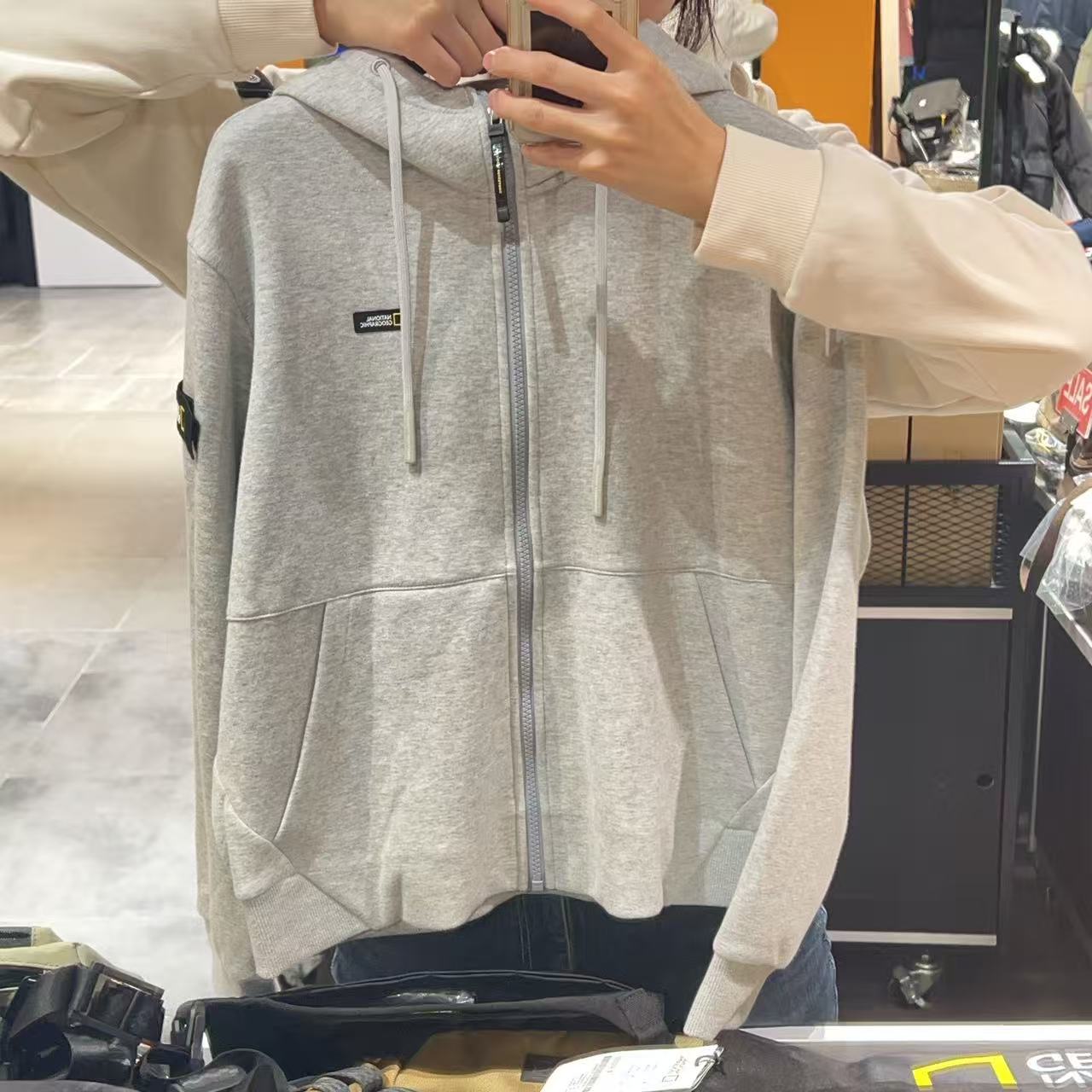 韓國 National Geographic Women's Maiden Fleece Hooded Zip-Up【NG325】