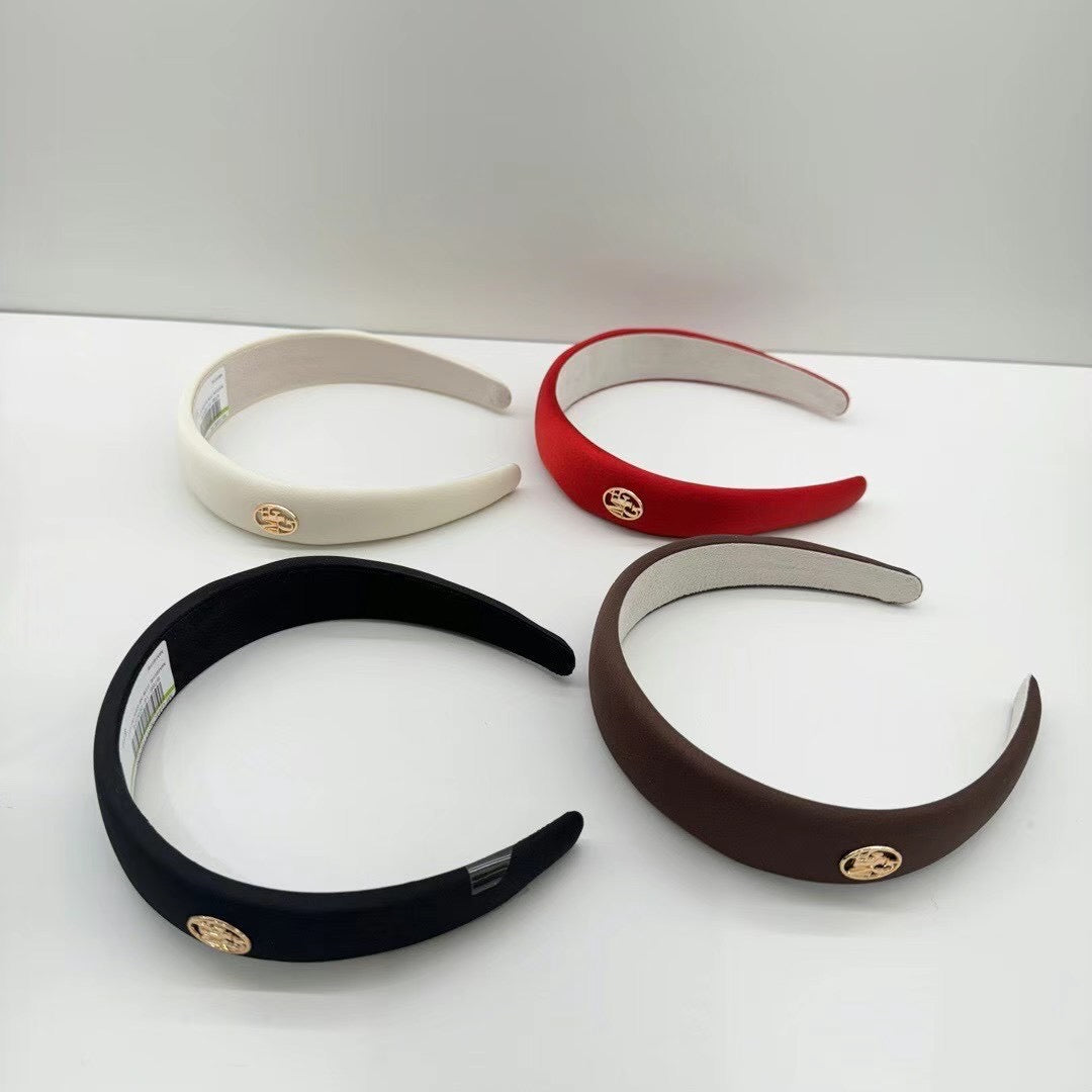 韓國 Marithe Francois Girbaud CIRCLE LOGO SATIN HAIR BAND【MF149】 - STT Mall HK 靚太網購