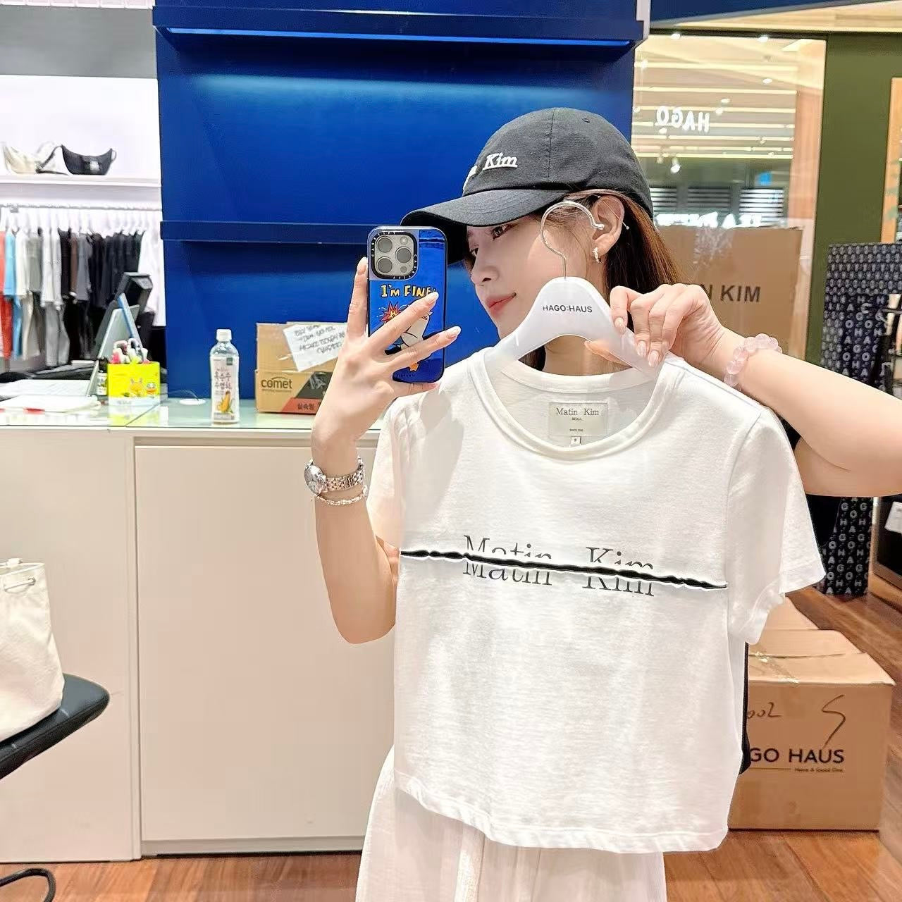 韓國 MK Crop T-Shirt【MK004】